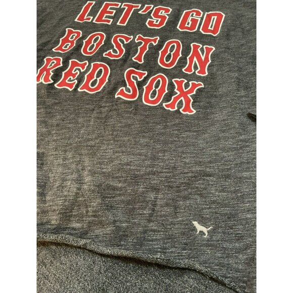Pink Victoria's Secret w/‎ 5th & Ocean Hoodie S/P Let's Go Boston Red Sox Comfy - Picture 4 of 7